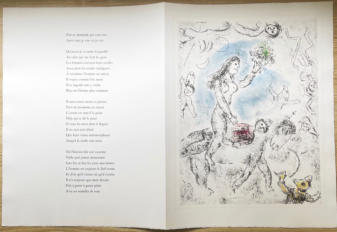 Marc Chagall - Ce lui qui dit les choses sans rien dire (Plate 22)