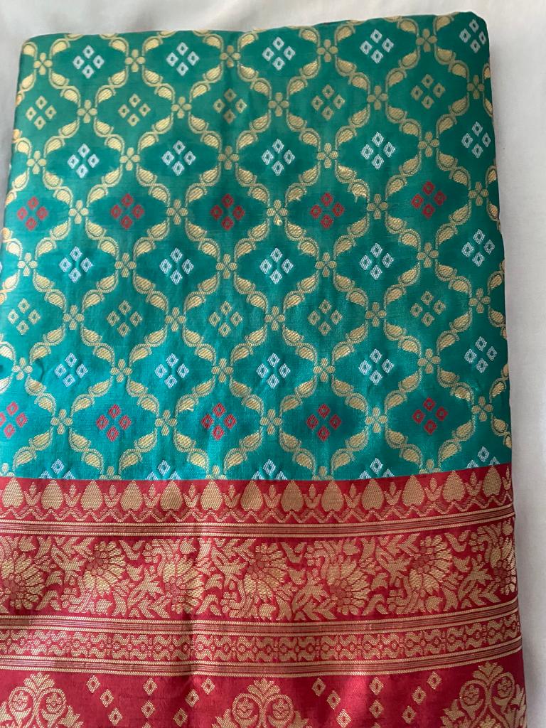 Artificial Silk Printed Bandhani