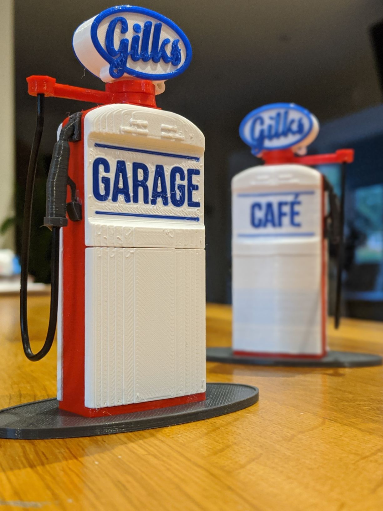 The final model, located now in Gilks' Garage Cafe, Kineton