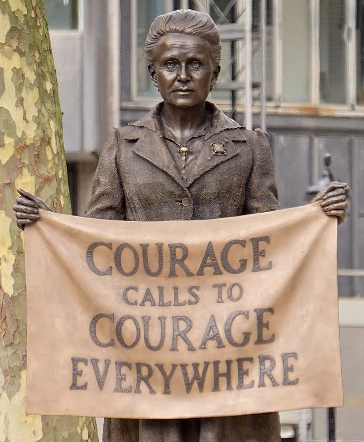 The first woman commemorated with a statue in Parliament Square