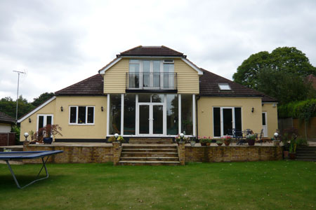 House refurbishment, rear extension and double garage