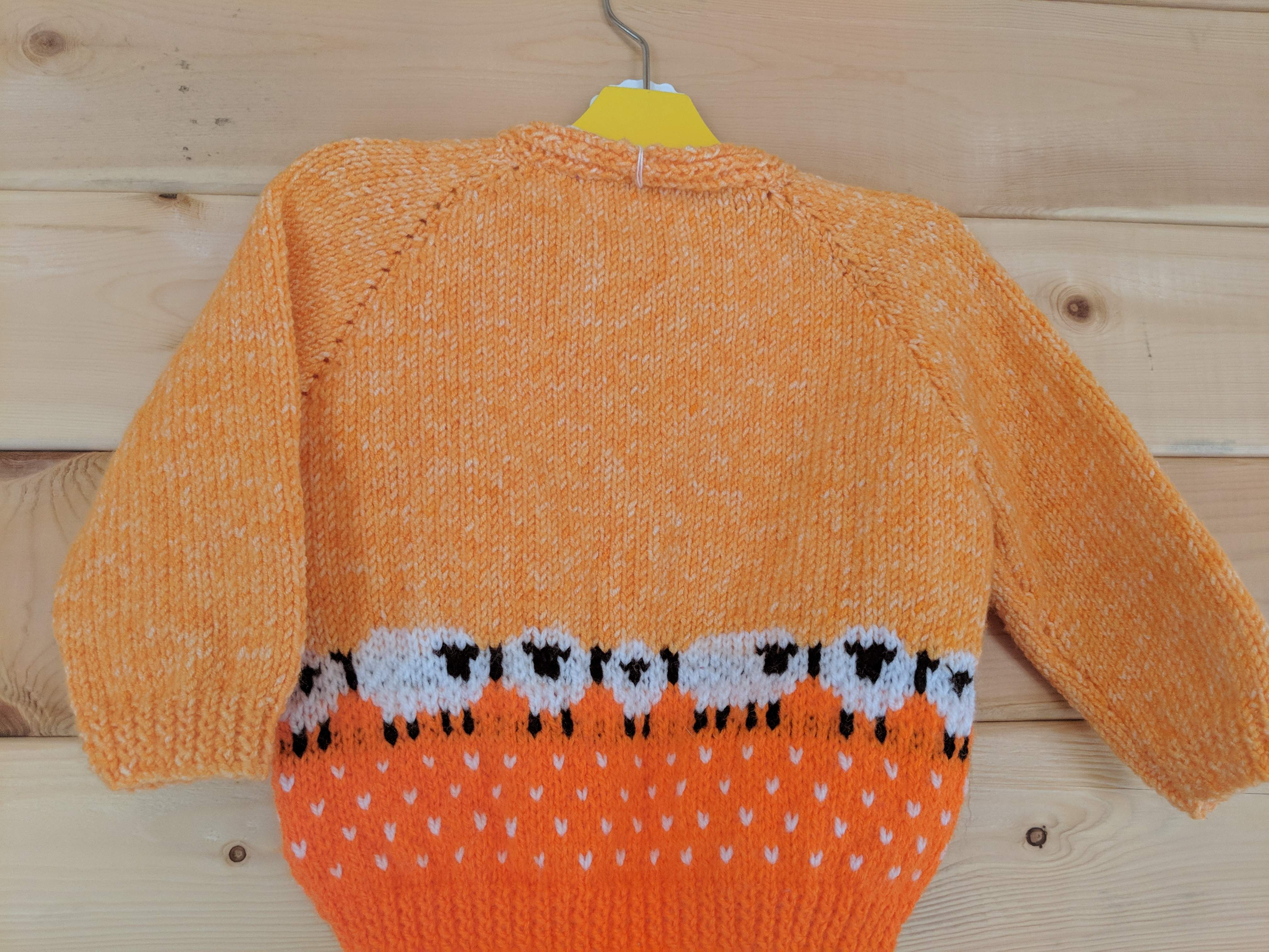 Sheep jumper orange