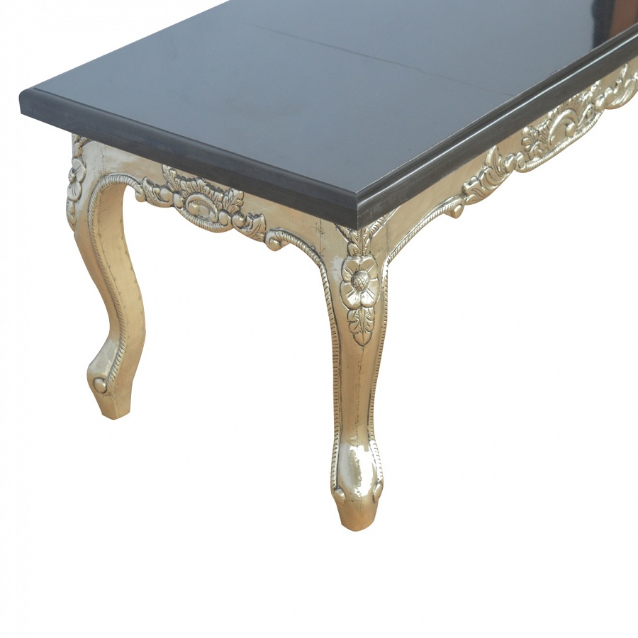 Hand Carved Electro-plated Nickel Silver Coffee Table with ...