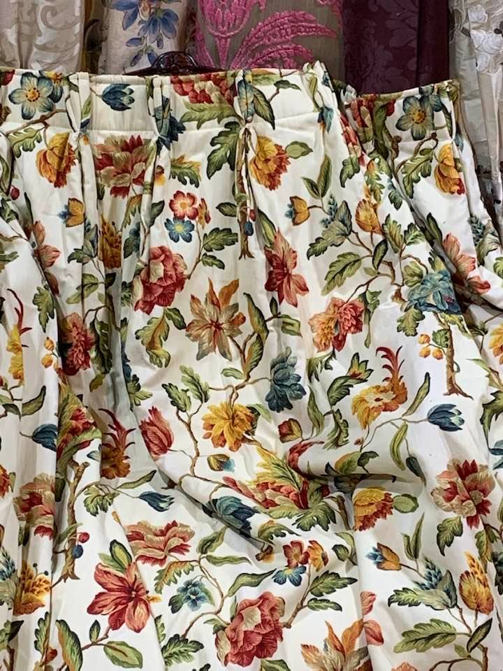 Up to 4 Pairs Zoffany 'Exotic Tree' Interlined Curtains