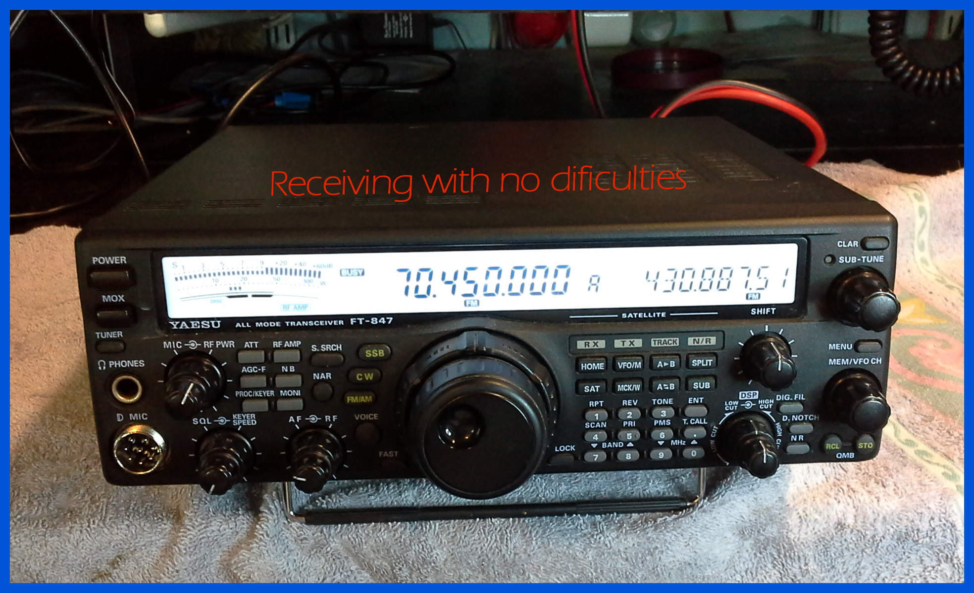 Kenwood TS840 trying to transmit on 70MHz