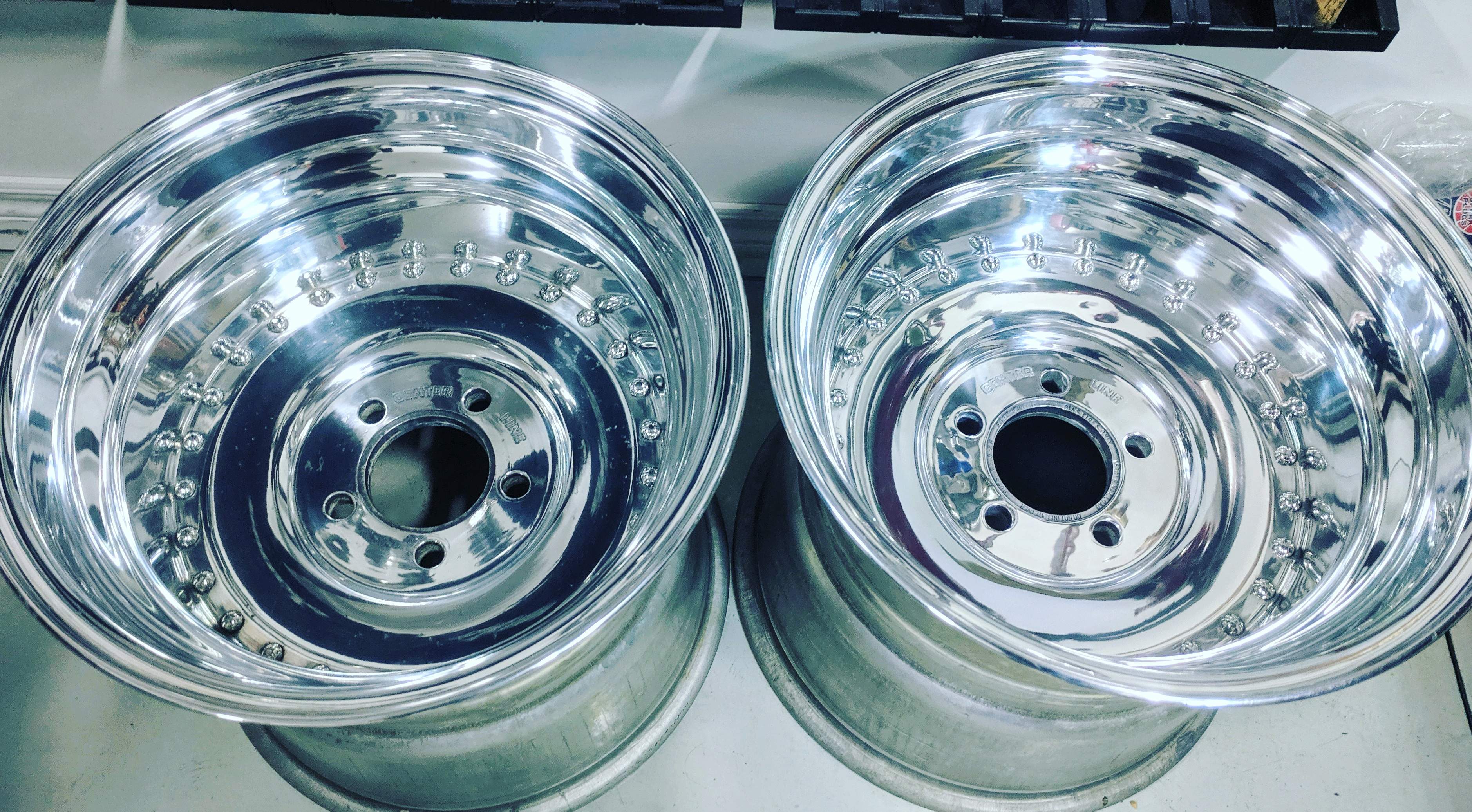 Polished Rims ready for tires