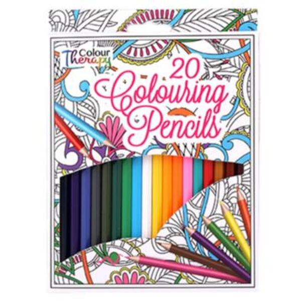 Adult Colouring Book and Pencils