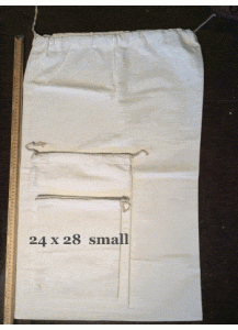 Blank Organic Cotton Drawstring Bag - for Printing, Painting or Dyeing