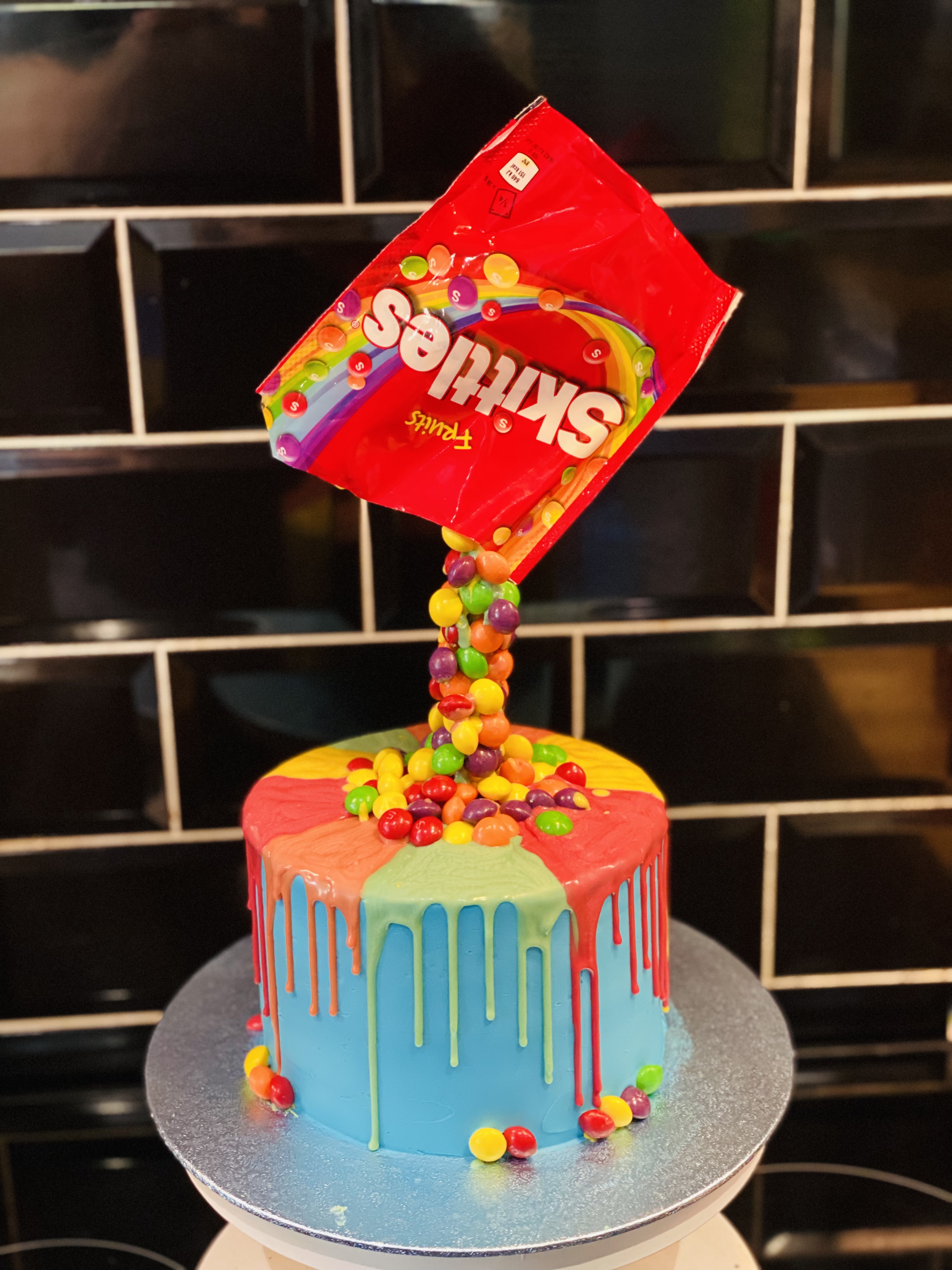 Skittles Cake - YouTube