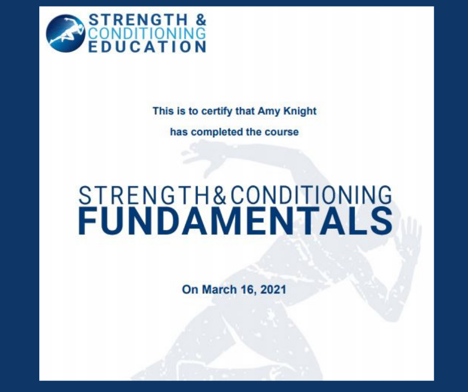 Strength & Conditioning Fundamentals Certified
