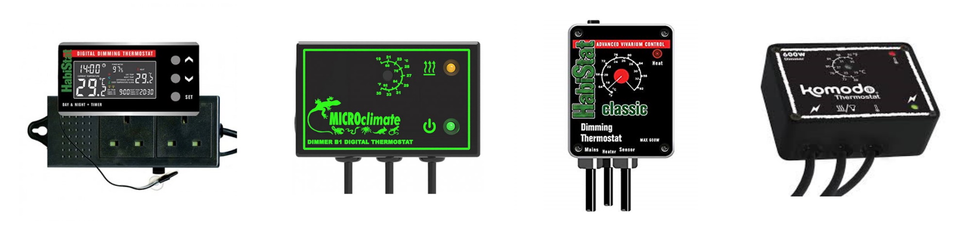 Selection of dimming thermostats