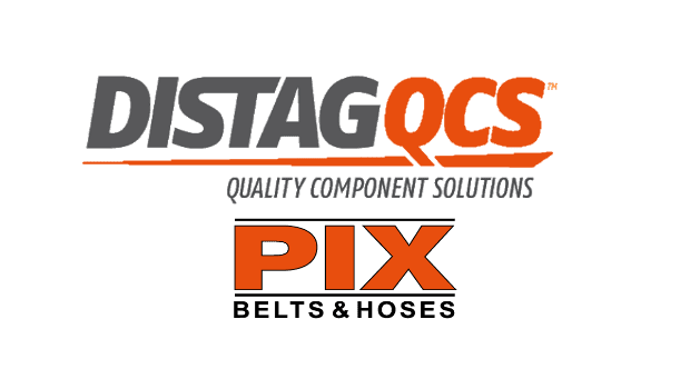 Distag QCS Logo with PIX belts & hoses logo