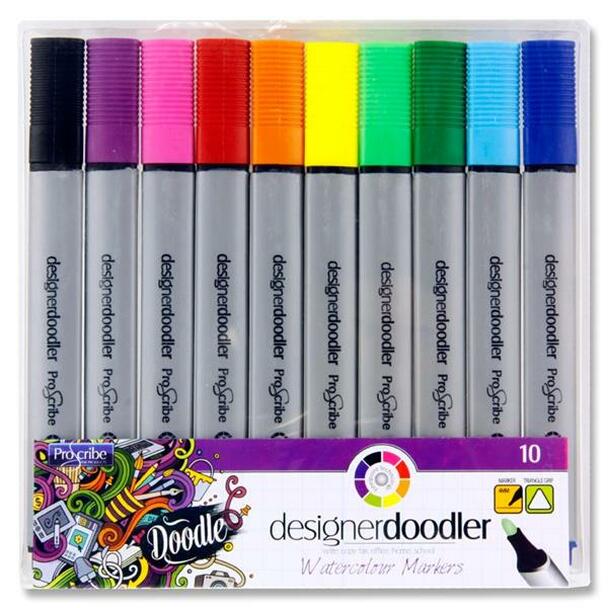 Pack of 10 Watercolour Marker Pens