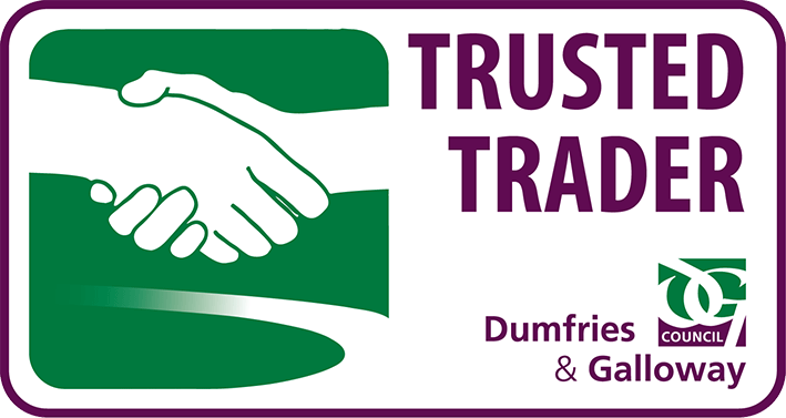 The Dumfries and Galloway Council Trusted Trader logo awarded to Cameras Stop Crime