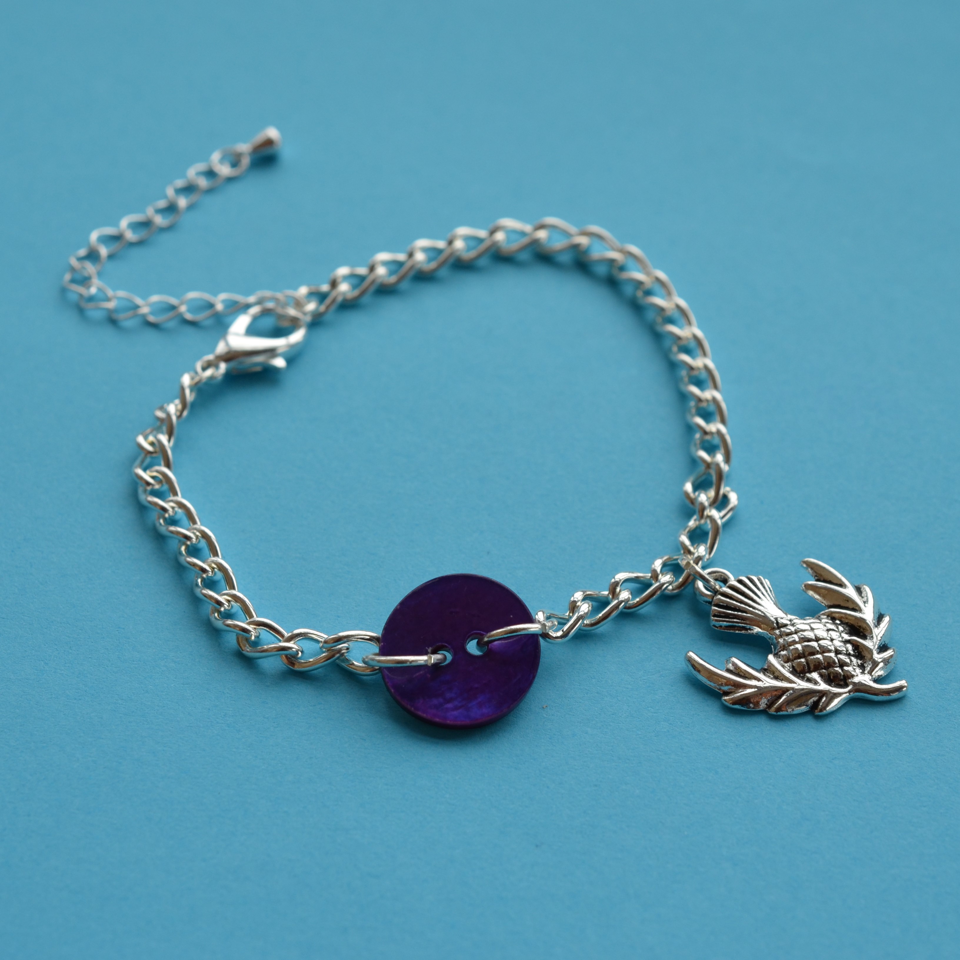 Purple Thistle Bracelet