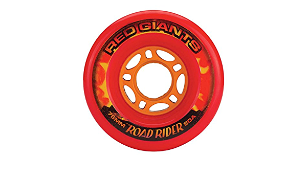 ROAD RIDER RED GIANTS LDP LONGBOARD SKATEBOARD WHEELS 80A 76MM