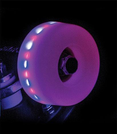 Rio Roller Light Up Quad Roller Skate 54mm Wheels - Pink