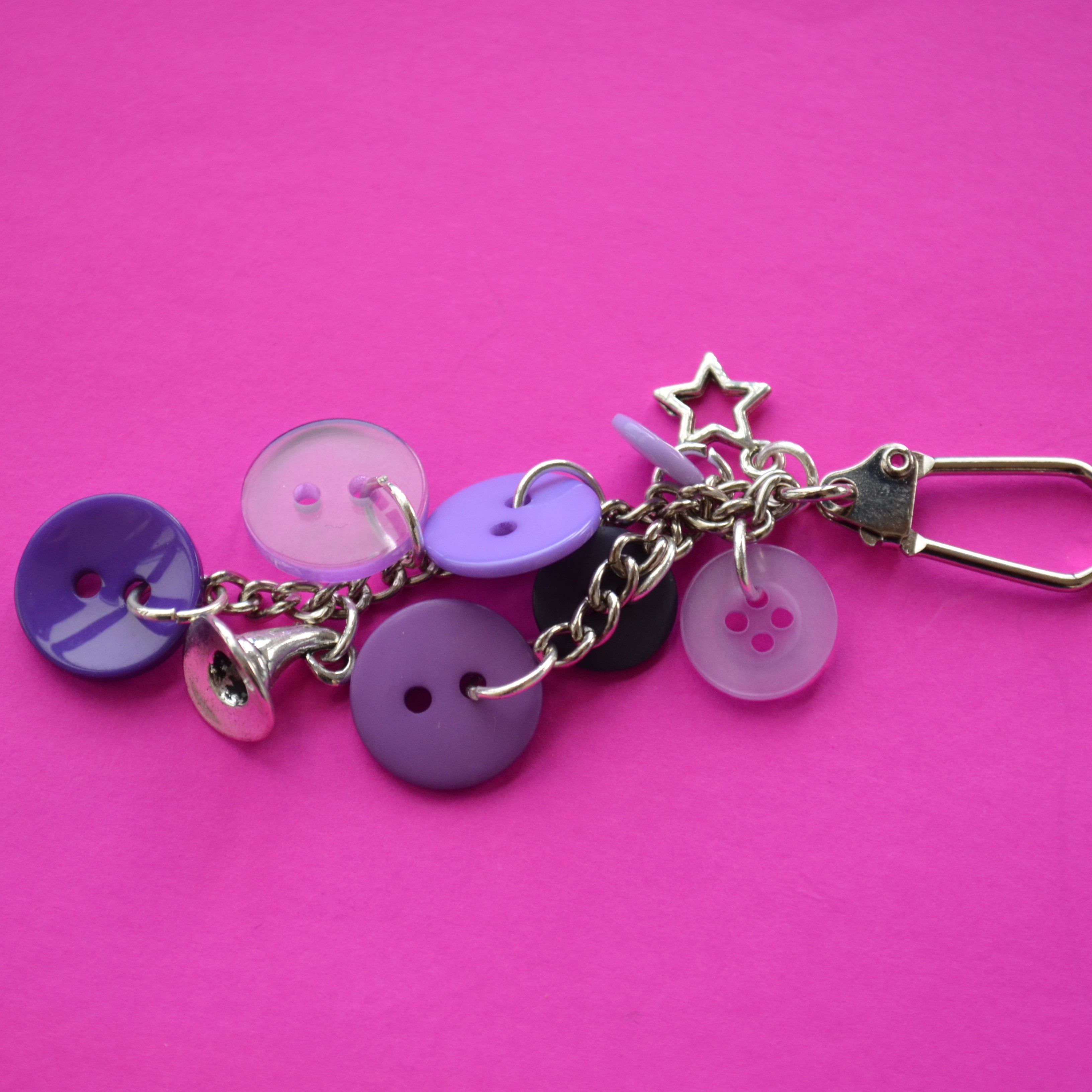 Witch Wizard Hat Wee Cluster Bag Charm Keyring