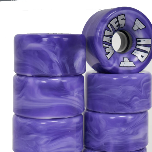 Air Waves Purple/White Marble Wheels Pack of 4 and 8