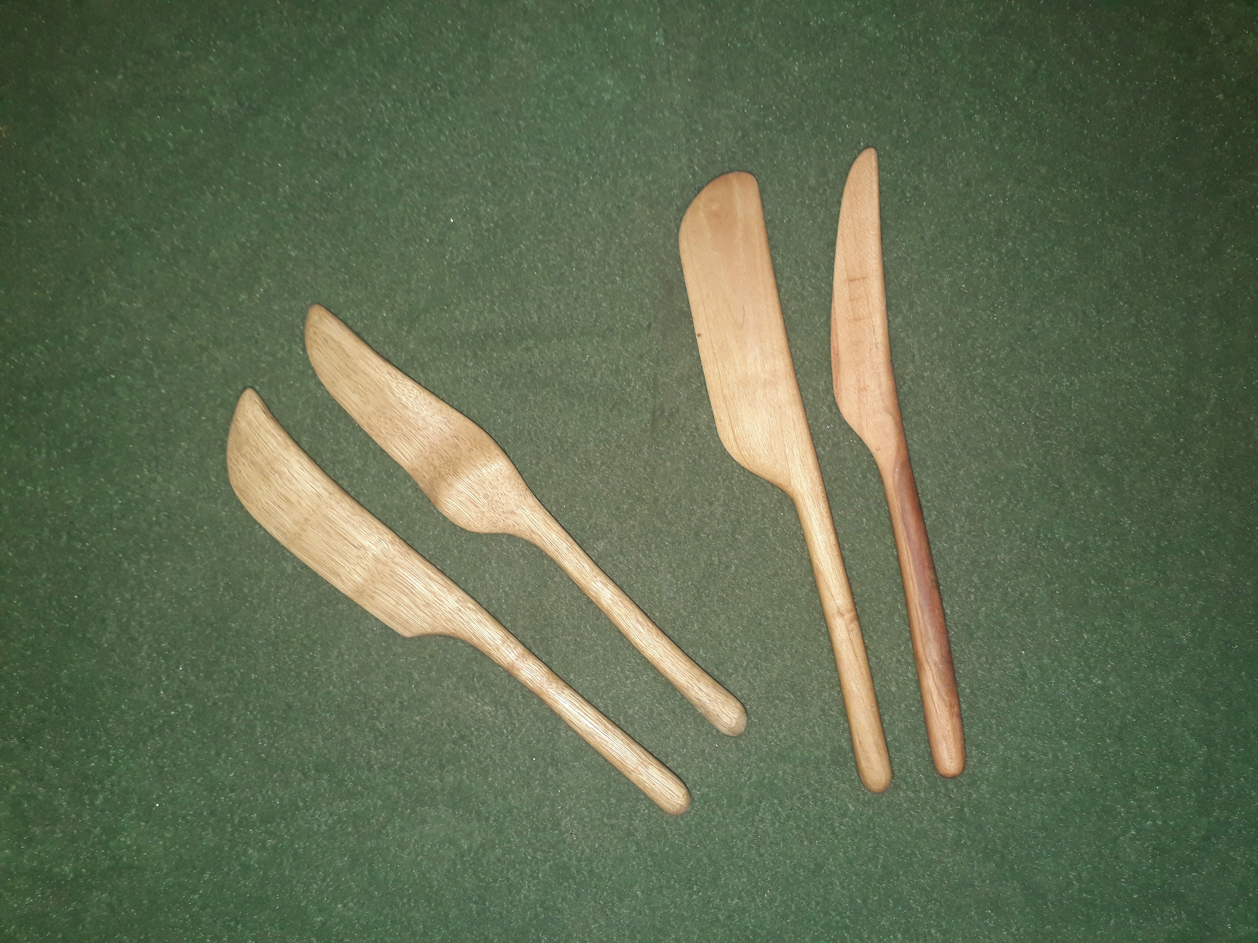 Sweet Chestnut & Cherry wood cheese knife duos