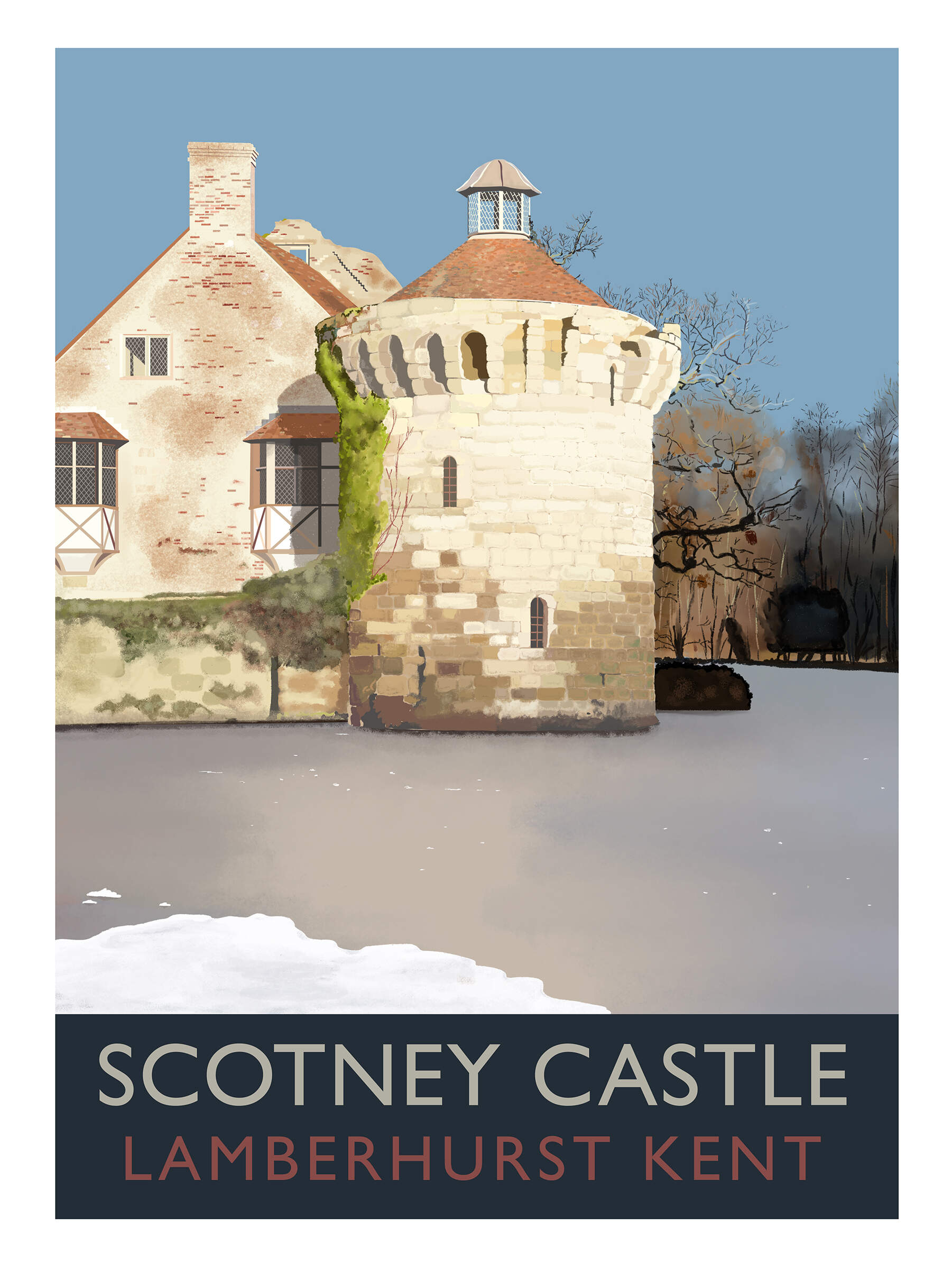 Giclee Print of Scotney Castle