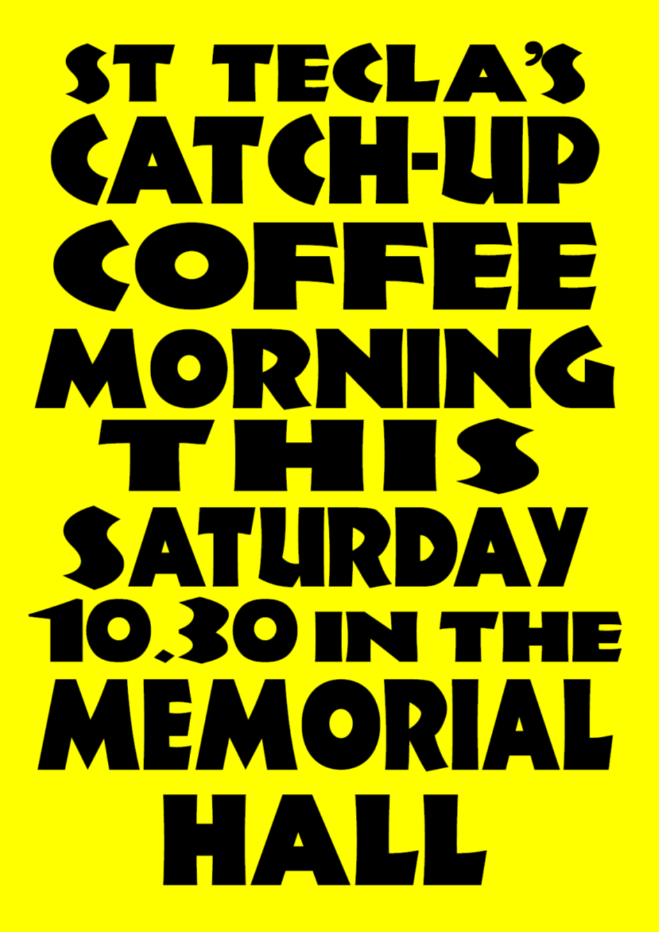 Catch up Coffee Morning