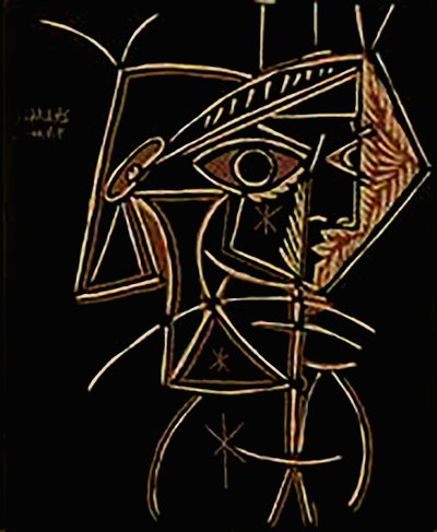 after Pablo Picasso -- from a selection of unsigned linocuts