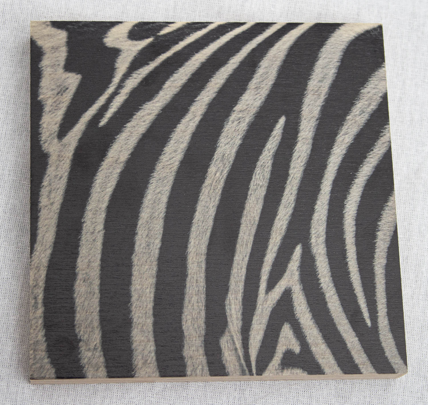Wooden zebra print