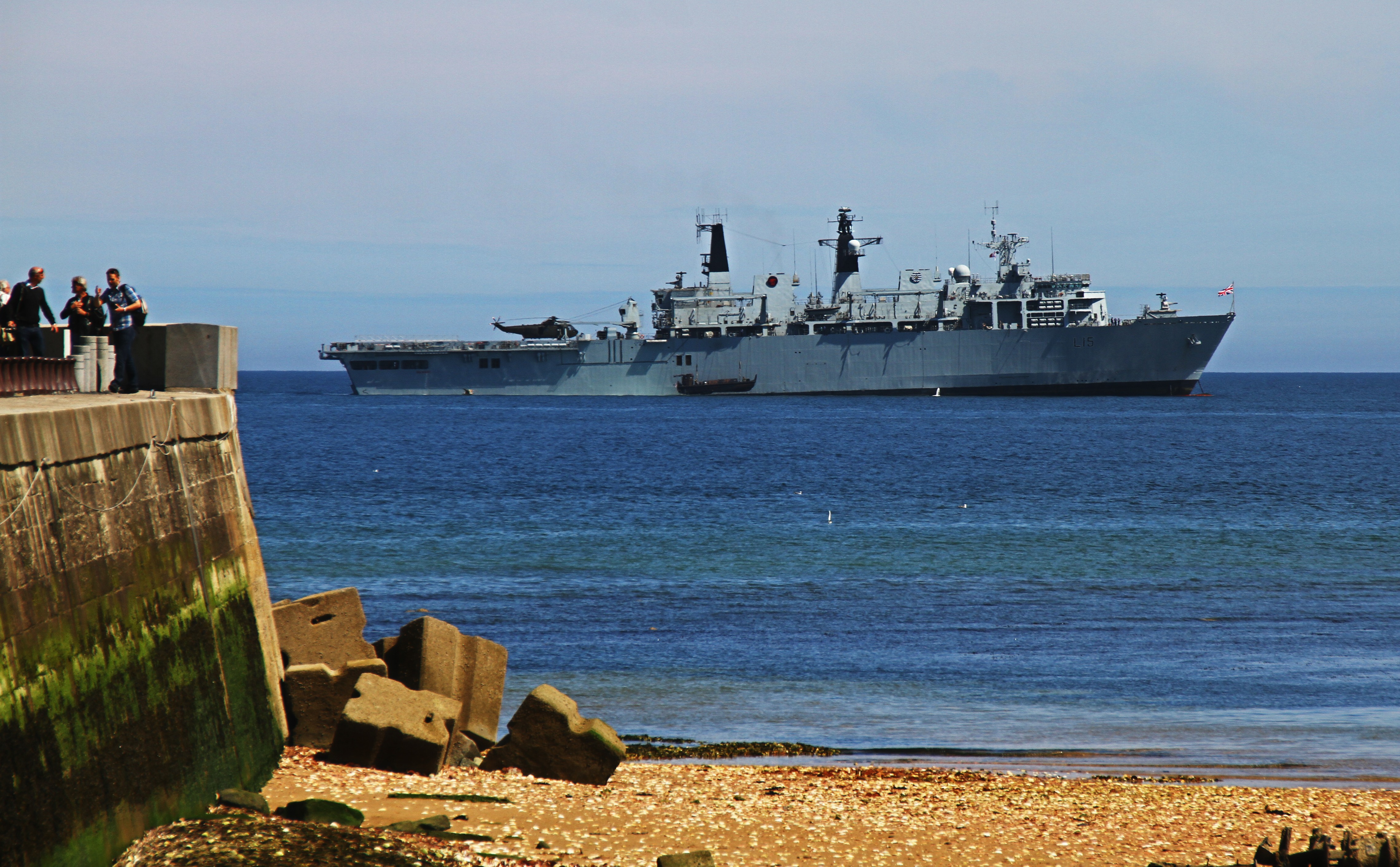 Assault Ship that brought 42 RM Cdo to the ceremony