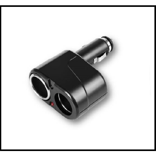2 Way 12V DC Power Charger Adapter converts your vehicles auxiliary power socket from 1 to 2 sockets