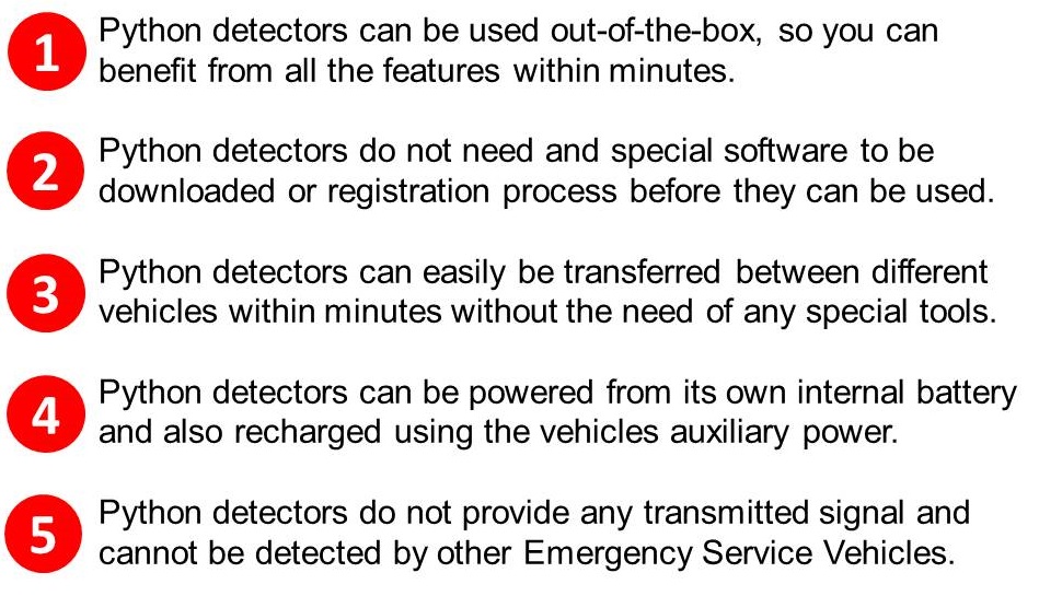 Python Police Radio Detector Key Benefits