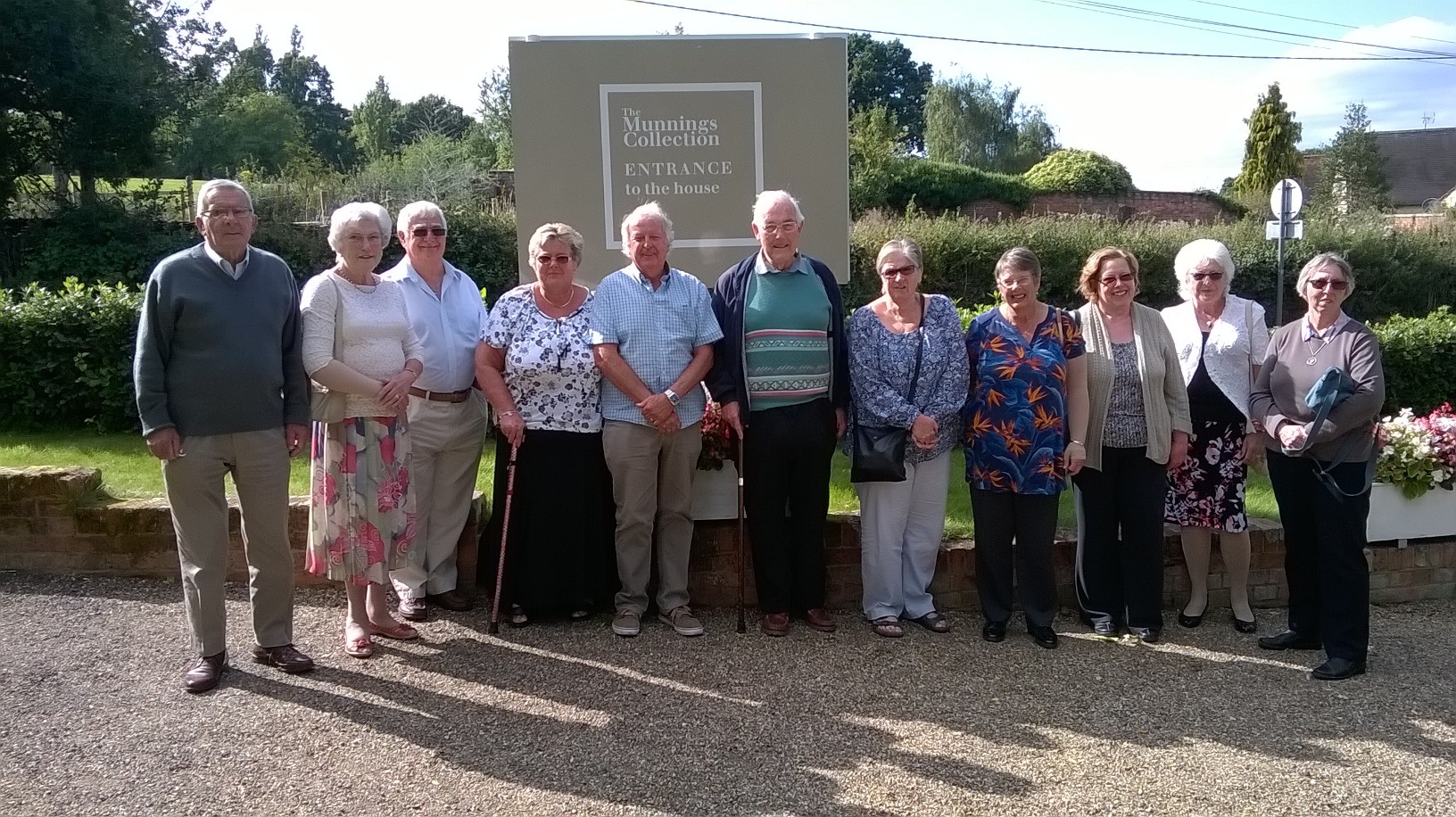 Group members enjoying a visit to Munnings Museum in September 2015