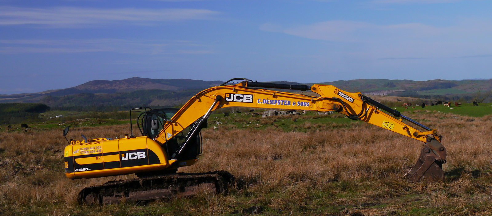 Digger hire from Colin Dempster & Sons Limited Dalbeattie
