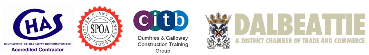 Colin Dempster & Sons Limited are members the Scottish Plant Owners Association, the Dalbeattie Chamber of Trade and Commerce, the Dumfries and Galloway Training Group and are CHAS accredited contractors