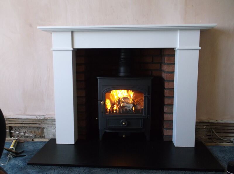 contemporary style stove and mantel surround by Fireplaces Direct of Springholm, Castle Douglas