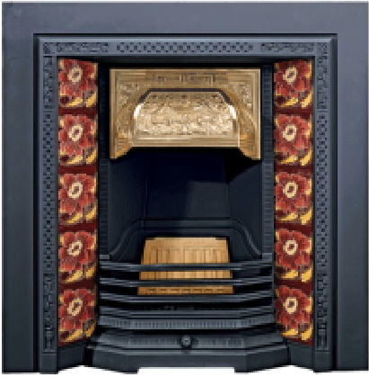 Victorian tiled fireplaces by Fireplaces Direct of Springholm, Castle Douglas