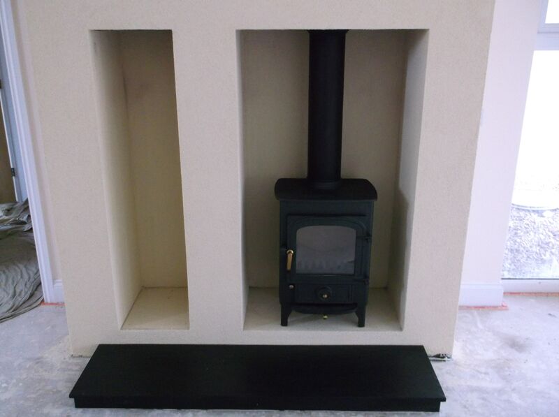 modern wood burning stove supplied and fitted by Fireplaces Direct of Springholm, Castle Douglas