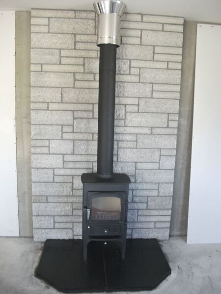 wood burning stove and flue by Fireplaces Direct of Springholm, Castle Douglas