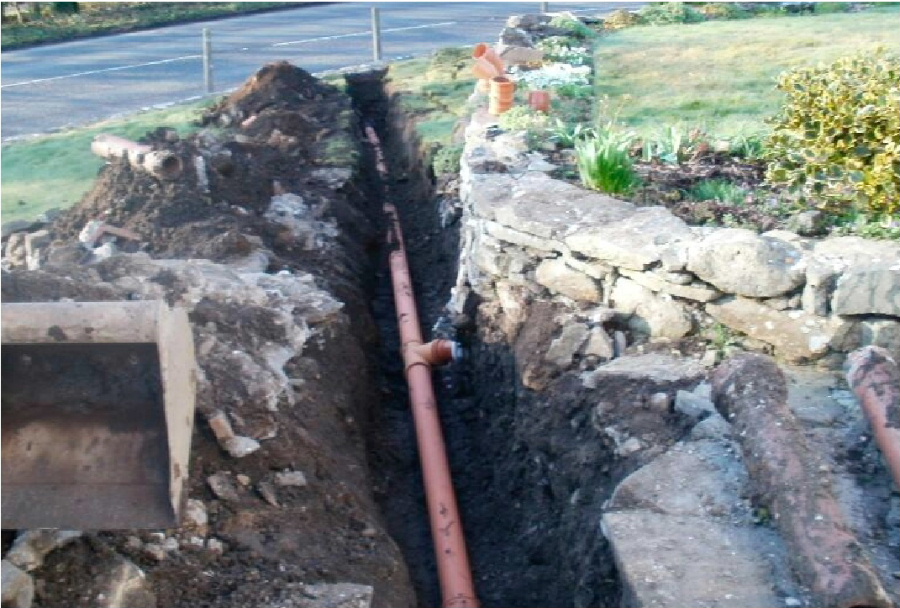 Drainage channel by Torbet Plant of Stranraer