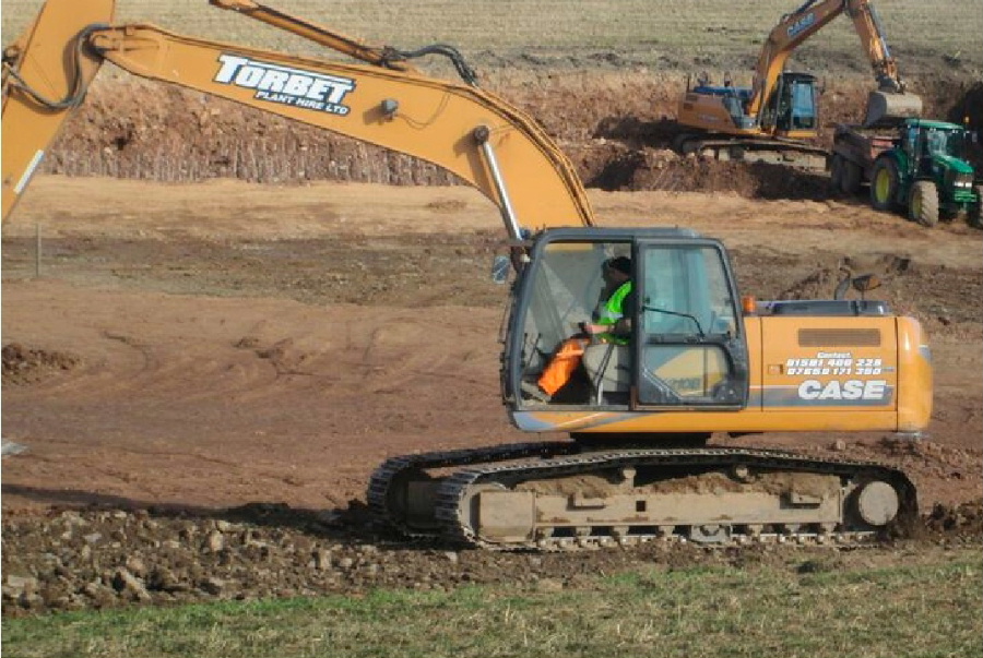 Excavator hire by Torbet Plant of Stranraer