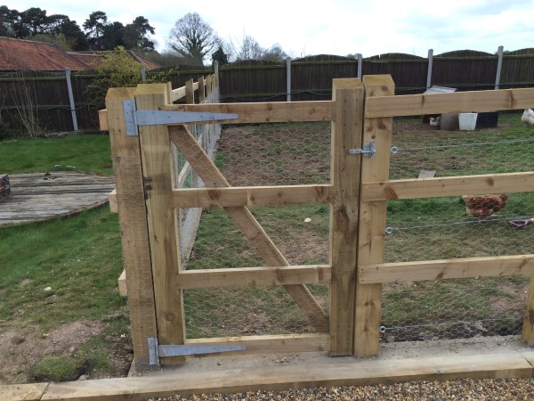 Gate hand built to fit, match the fence and also built to last