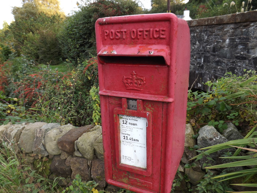 Kirkbean Community Council letter box in the village