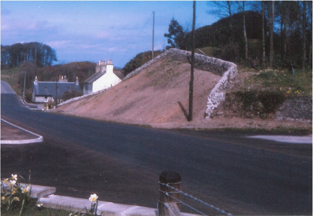 New road layout and banking in Kirkbean