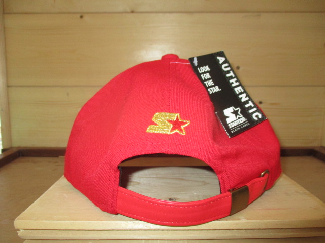 Starter Cap - Red cap with gold Starter emblem (Adjustable)