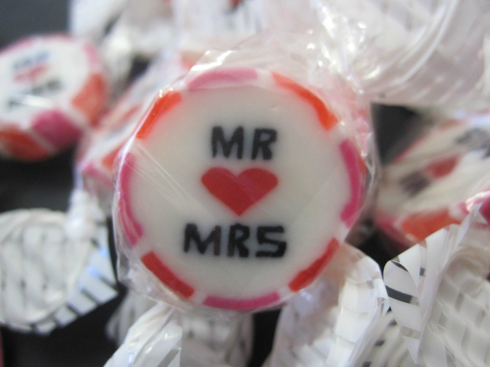 Pink and Red Mr & Mrs Favours