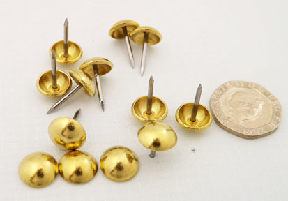 Nails - Decorative Polished Brass (Solid)