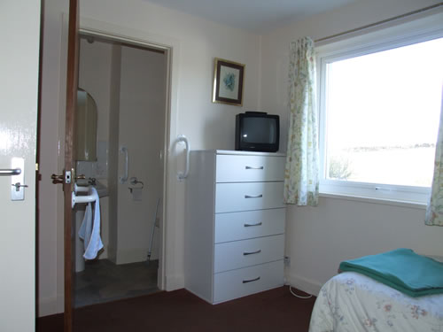 View from a bedroom into the ensuite facilities