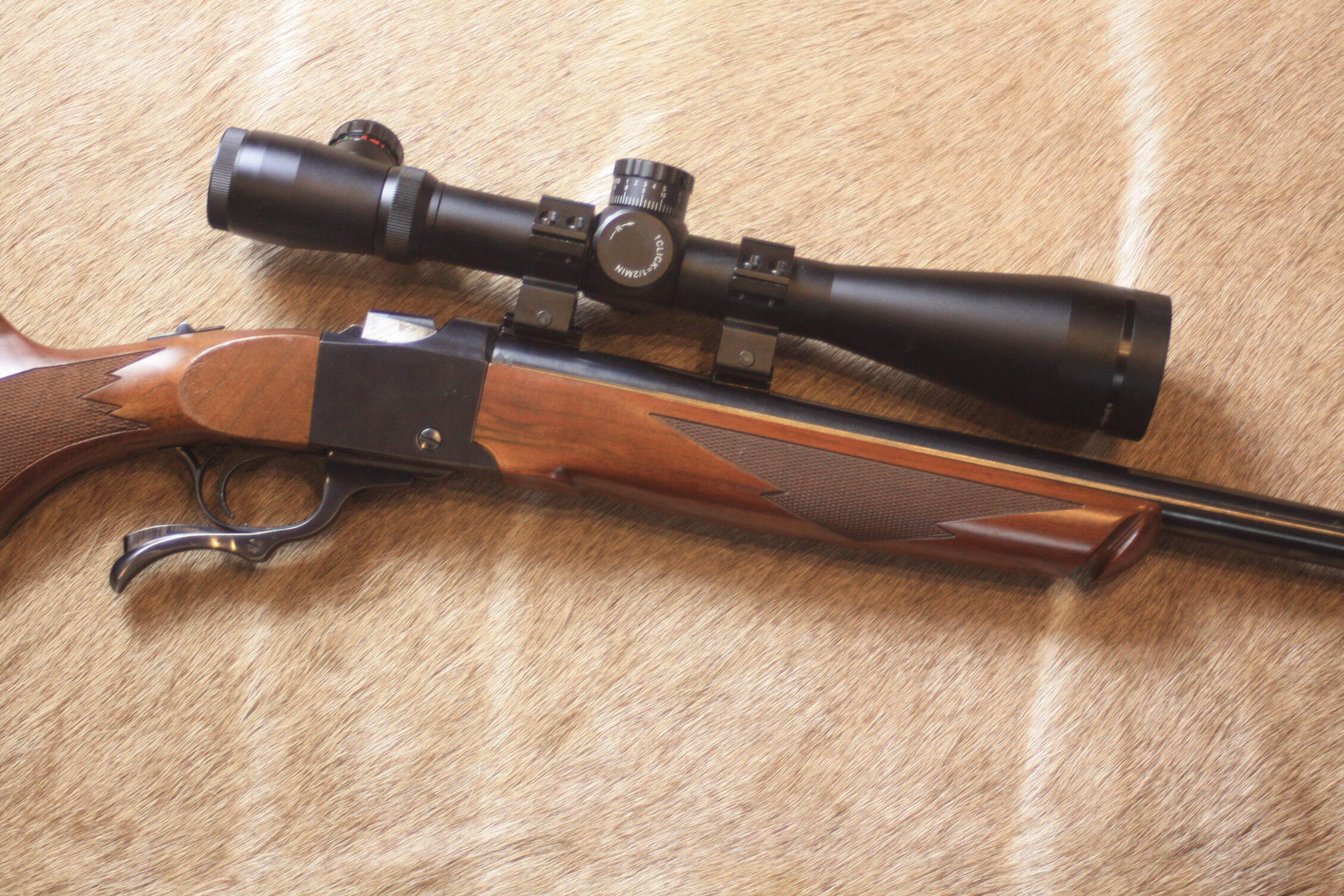 Ruger No1 B .22-250 Scope and moderator
