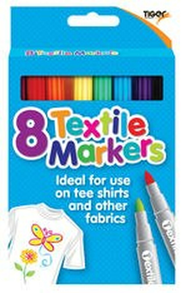 Pack of 8 Textile Markers