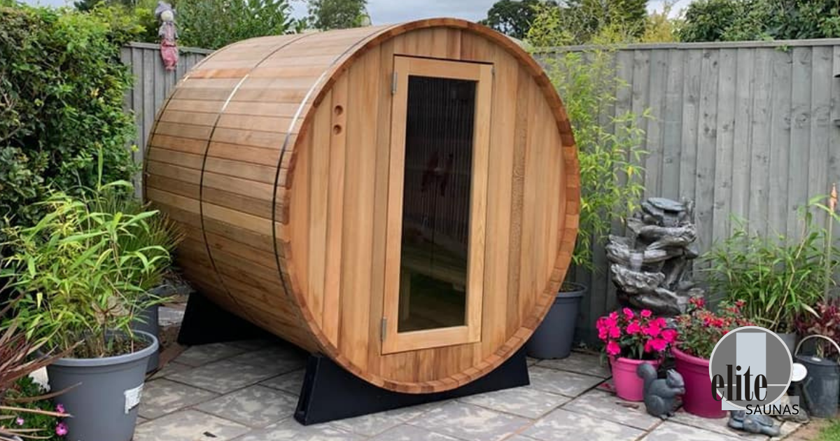 6 Foot Barrel Sauna by Elite Spas Dorset